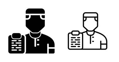 İnsan avatar simgeleri seti, vektör illüstrasyonu basit tasarım