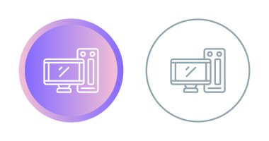 bilgisayar simgesi vektör illüstrasyon tasarımı