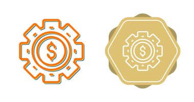 dolar simgesi vektör çizimi içeren dişliler 