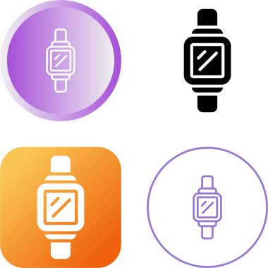Modern Smartwatch simgelerinin vektör çizimi    
