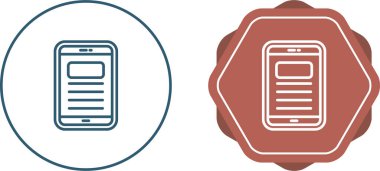 dijital tablet simgeleri ayarlandı, vektör illüstrasyonu