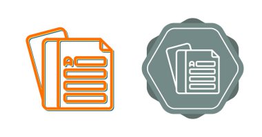 Belgeleri Icons set, vektör çizim