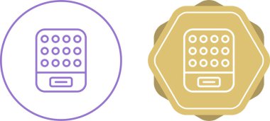 El ısıtıcıları web simgesi vektör illüstrasyonu