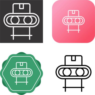 Taşıyıcı bant ikonu vektör illüstrasyon tasarımı