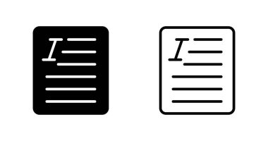 belge simgeleri ayarlandı, vektör illüstrasyonu basit tasarım