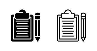 Kalem simgeli panoların vektör illüstrasyonu         