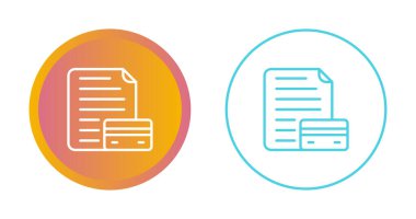 kredi raporu simgeleri ayarlandı, vektör illüstrasyonu basit tasarım