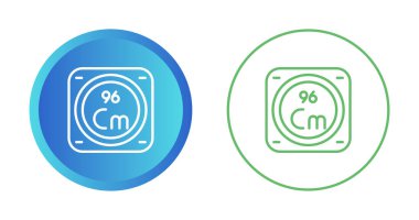 Kimyasal Element Web simgesi vektör çizimi