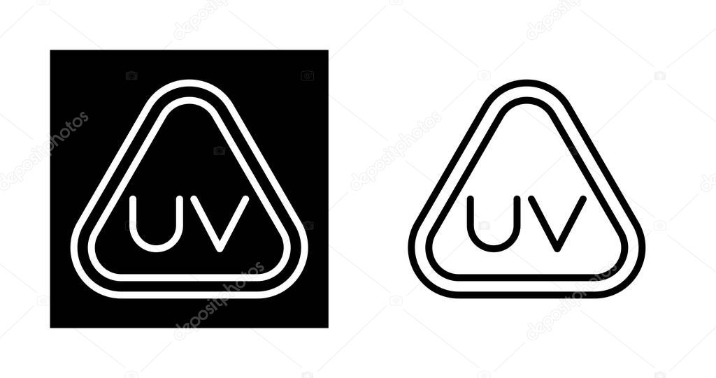 Ultraviolet Rays icon set vector illustration
