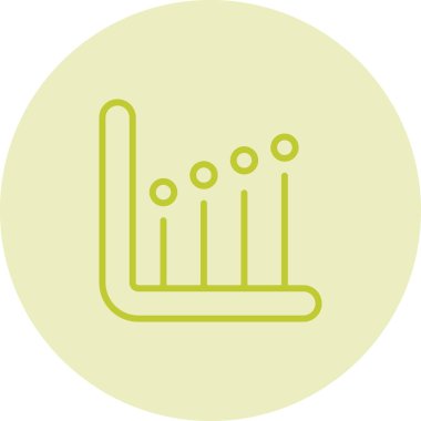 çubuk grafik istatistik ikonu vektör illüstrasyonu 