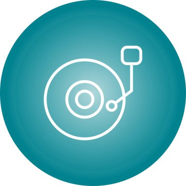 Web tasarımı için vektör dj simgesi