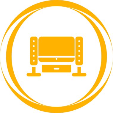 Ana Tiyatro Sistemi simgesinin vektör illüstrasyonu 