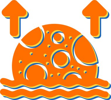 Ay ağ simgesinin vektör illüstrasyonu