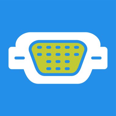 vga port simgesi web illüstrasyonu