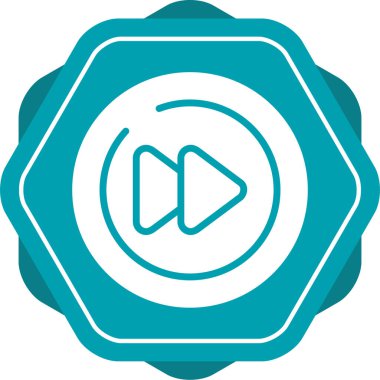 Video Sonraki Parça Çemberi simgesi, ana hat vektörü