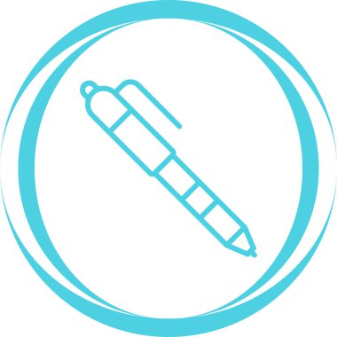 kalem simgesinin vektör illüstrasyonu 