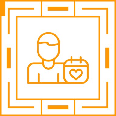 Olay Planlayıcısı Web simgesi vektör illüstrasyonu