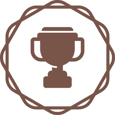 Kupa simge vektör çizim 