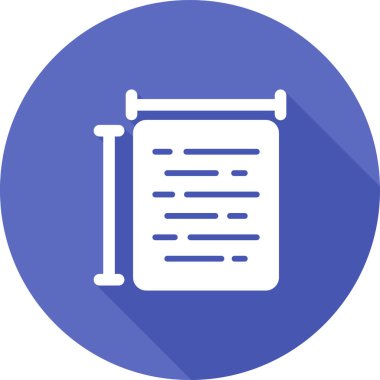 Belge Boyutu simgesi, vektör illüstrasyonu  