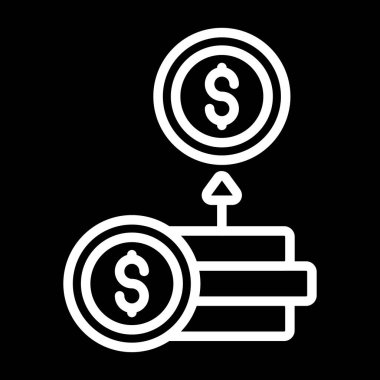 ROI (Yatırım Dönüşü) simgesi, vektör illüstrasyonu 