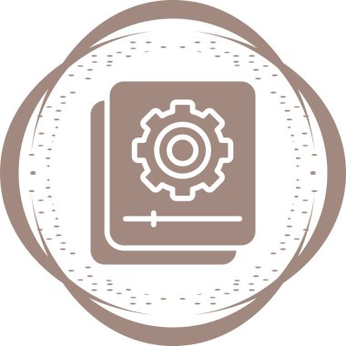 Belge Otomasyon simgesi, vektör illüstrasyonu  