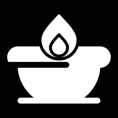 Çorba. Web simgesi basit tasarım