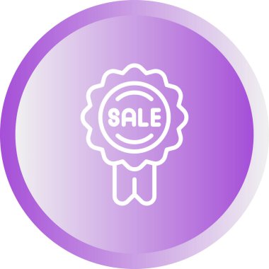 Rozet web simgesi, basit vektör illüstrasyonu