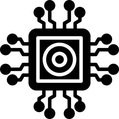 Çip. Web simgesi basit illüstrasyon 