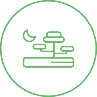 Savanna web simgesi illüstrasyonu