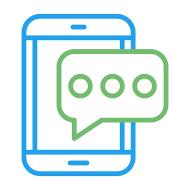 SMS iletisi simgesi, vektör çizim