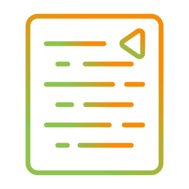 Belge. Web simgesi basit tasarım 