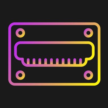 hdmi simgesi, web tasarımı için resimleme