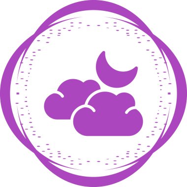 Bulut simgesi vektör illüstrasyonu