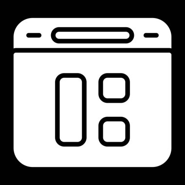 Gösterge paneli ikon vektör illüstrasyonu 