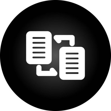 Belge Dağıtım web simgesi vektör illüstrasyonu
