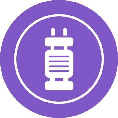 Kapasitör web simgesinin vektör illüstrasyonu