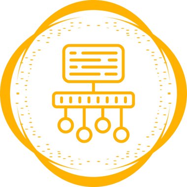 Zaman Çizgisi Web simgesi vektör çizimi