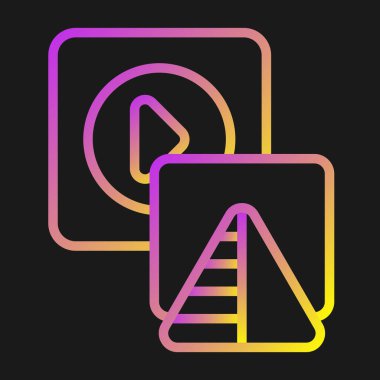 Keskinleştir. Web simgesi basit illüstrasyon