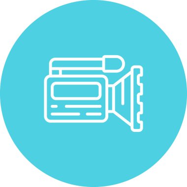 Camcorder modern simgesinin vektör çizimi