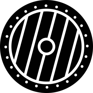 Kalkanın basit vektör simgesi, güvenlik kavramı