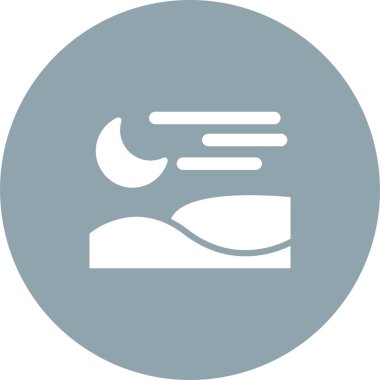 Valley Web simgesi vektör illüstrasyonu 