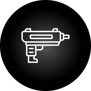 Silah simgesinin vektör illüstrasyonu 