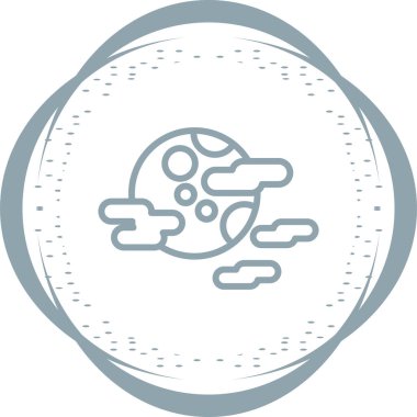 Bulut. Web simgesi basit illüstrasyon 