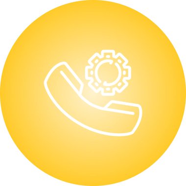 telefon arama simgesi, vektör illüstrasyonu 