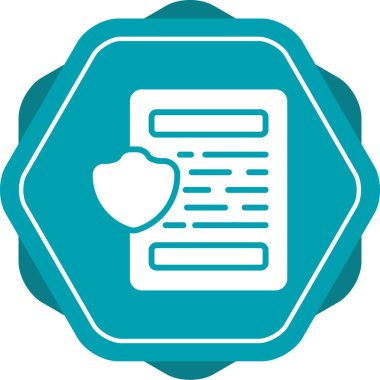 belge web simgesi, vektör illüstrasyonu