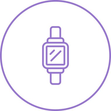 Modern Smartwatch simgesinin vektör çizimi    