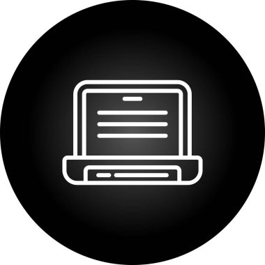 Dizüstü web simge vektör çizim