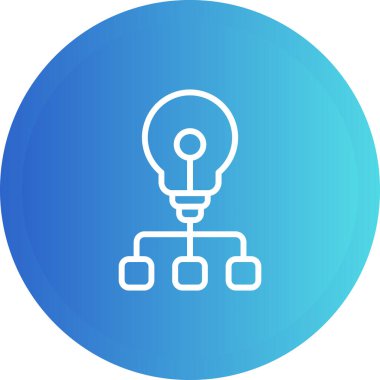 Bir fikrim var. Web simgesi basit illüstrasyon 