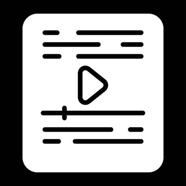 Video player vector icon design 