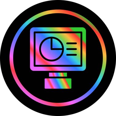 Web simgesi, vektör illüstrasyonu izleniyor